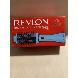 Revlon One Step Volumizer Plus Hair Dryer Styler Salon-Style Blowouts Black/Blue